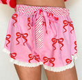 Pink + Red Bow Shirts