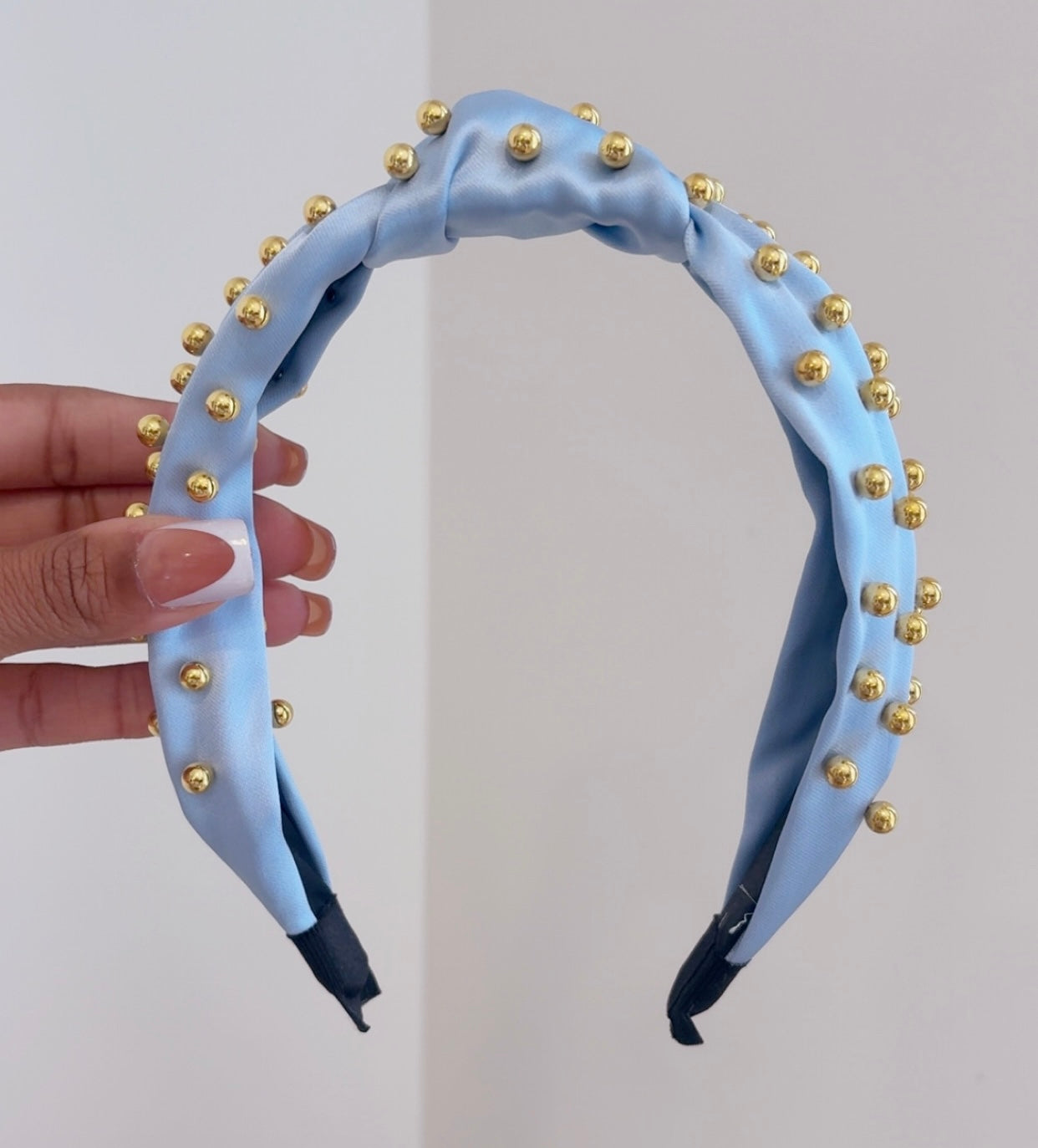 Baby Blue Rhinestone Headband