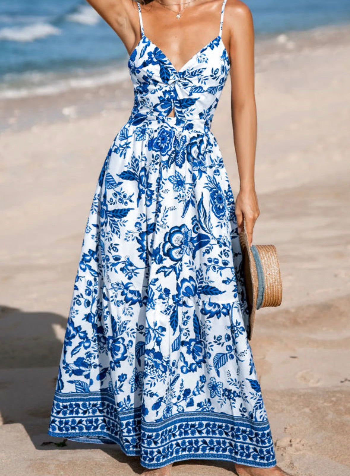 Abstract Maxi Dress