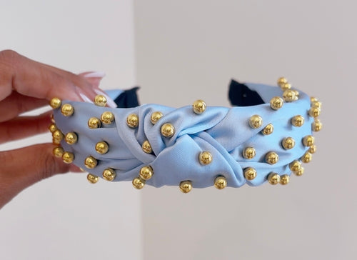 Baby Blue Rhinestone Headband