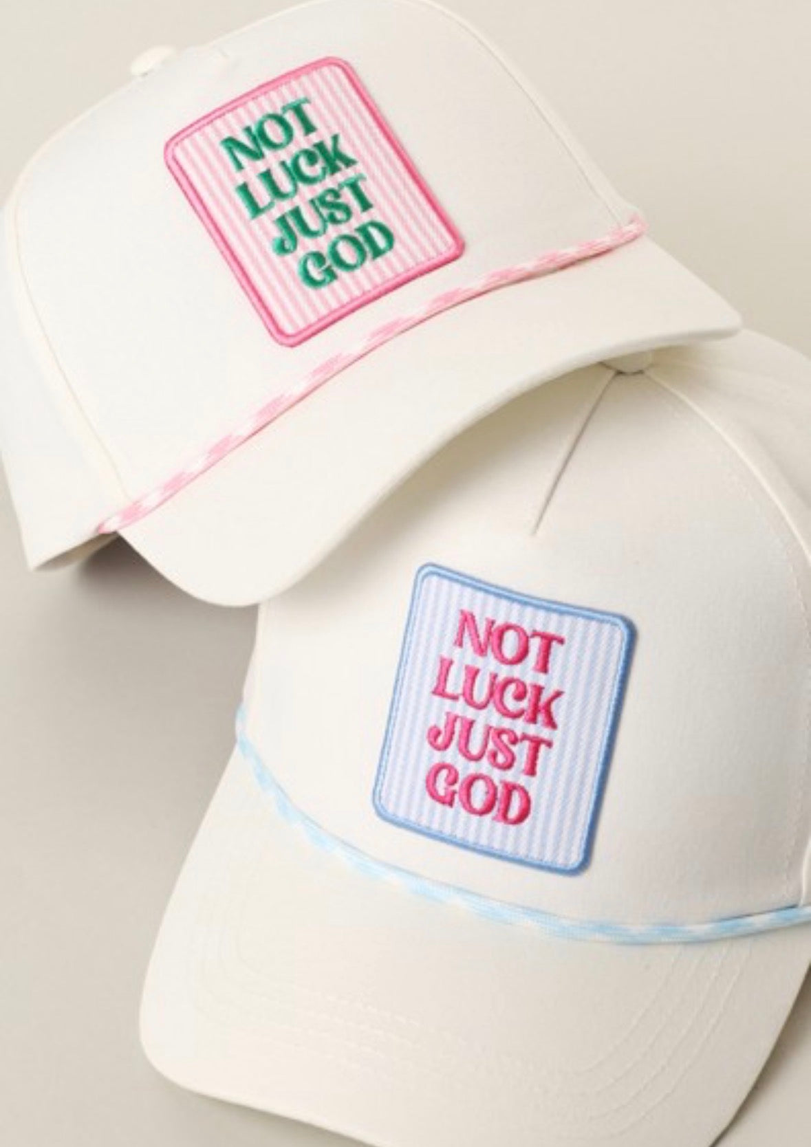 “Not Luck, Just God” Trucker Hat