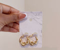 Gold Scrunch Earrings