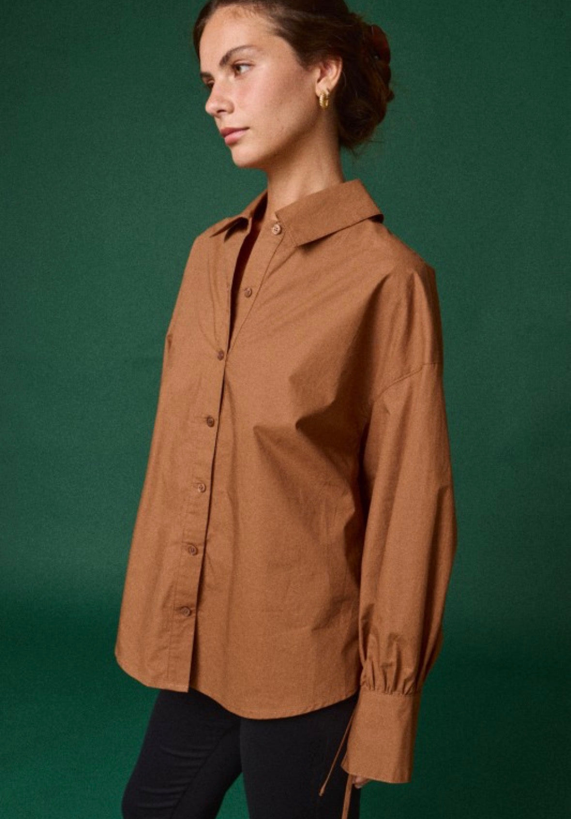 Ruched Drawstring Top