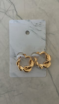 Gold Stainless Steel Earrings