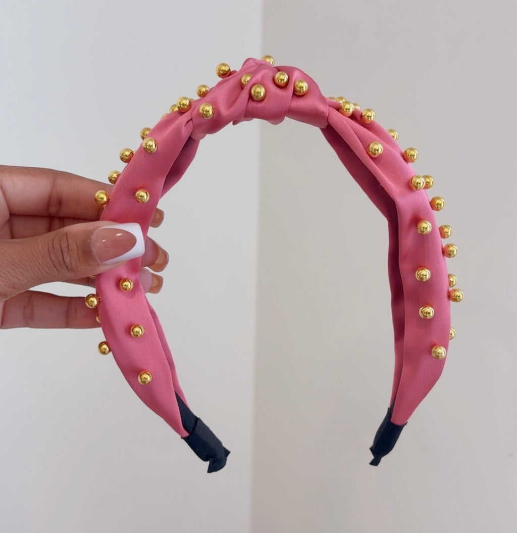 Pink Rhinestone Headband