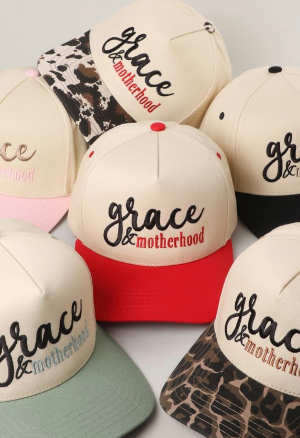 “Grace & Motherhood” Trucker Hat