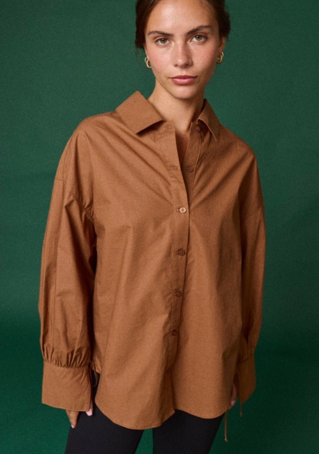 Ruched Drawstring Top