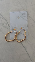 Wavy Metal Hoop Earrings