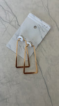Trapezoid Hoop Earrings