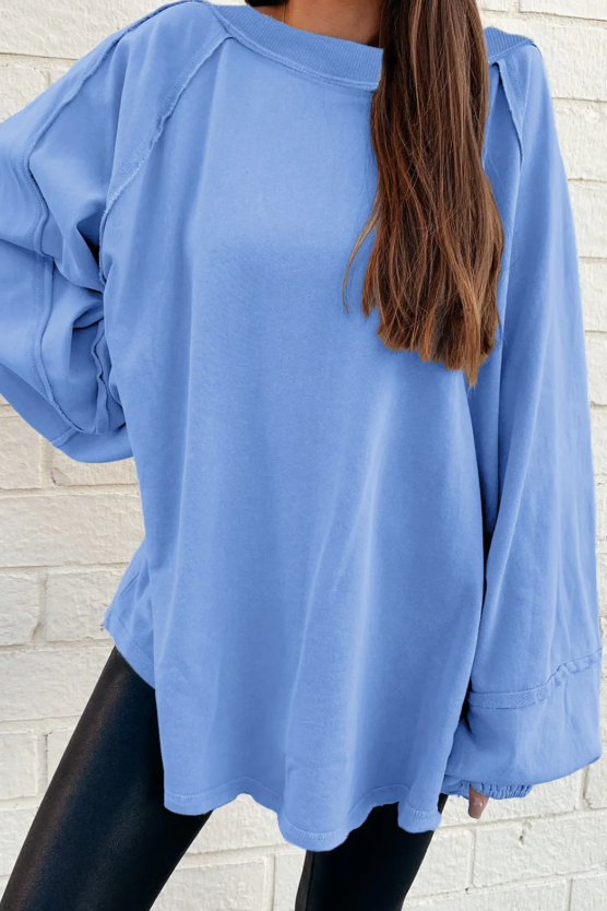 Blue Baggy Sweatshirt