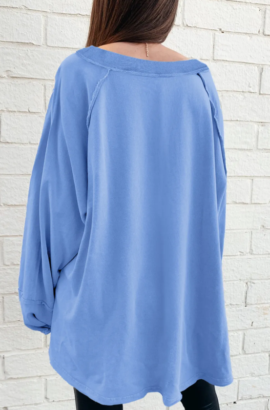 Blue Baggy Sweatshirt