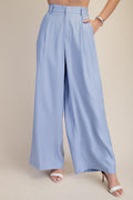High Waist Tailored Wide Pants