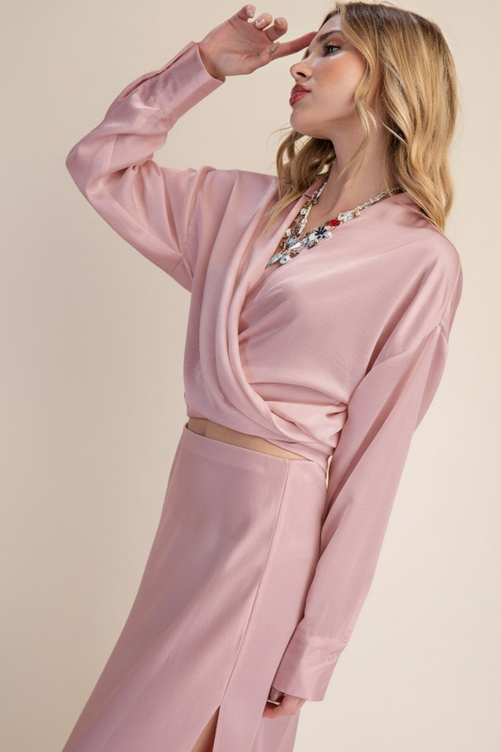 2-Way Tie Front or Back Blouse