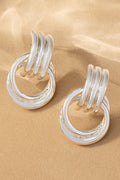 Intertwined Hoop Door Knocker Earrings
